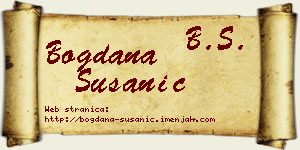 Bogdana Susanić vizit kartica